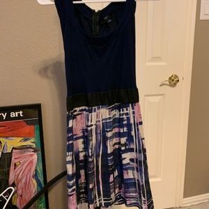 Aqua A-Line Colorful Dress - XS